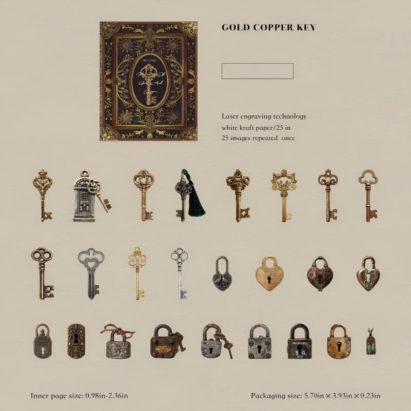 0927 Mysterious Code Book Solid Sticker -25Pcs each pack