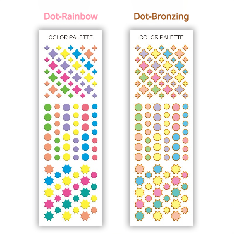 0513 Colorful Decorative Stickers 1 pack 2 pcs