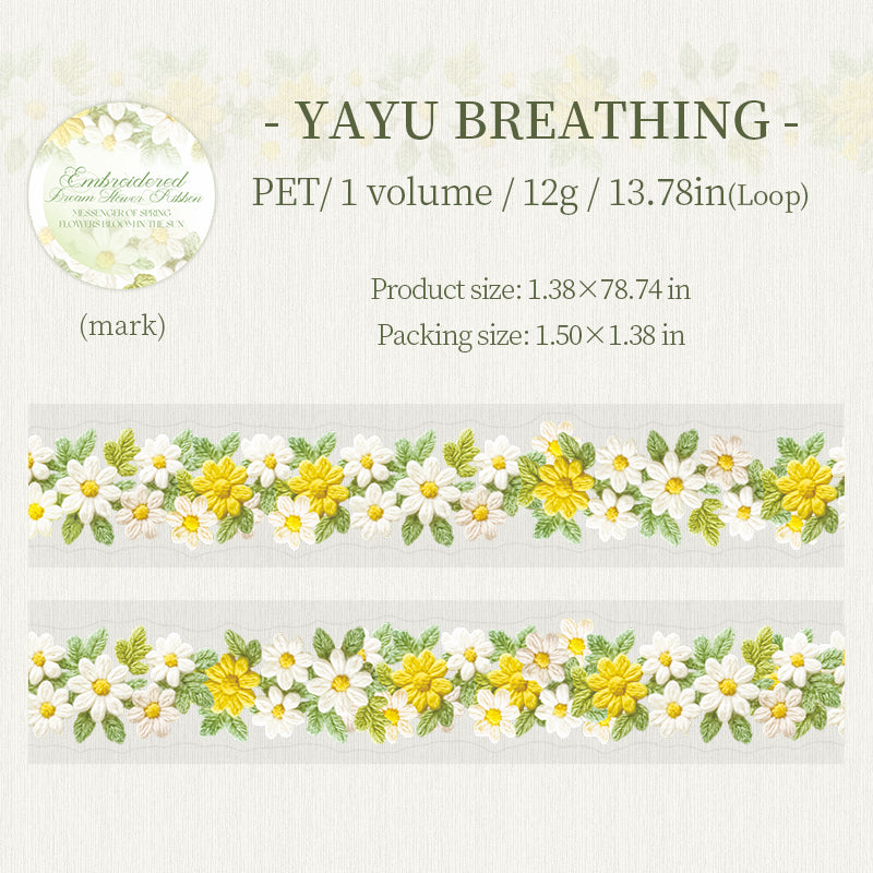 0622 Flowers PET tape 3.5cm*2M
