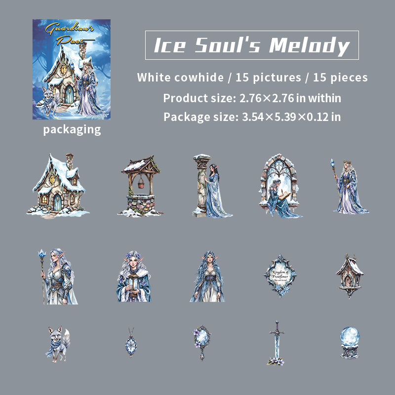 1204 Guardian's Pact Solid sticker -15Pcs each pack