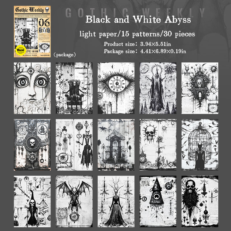 0630 Dark Weekly paper -30Pcs each pack