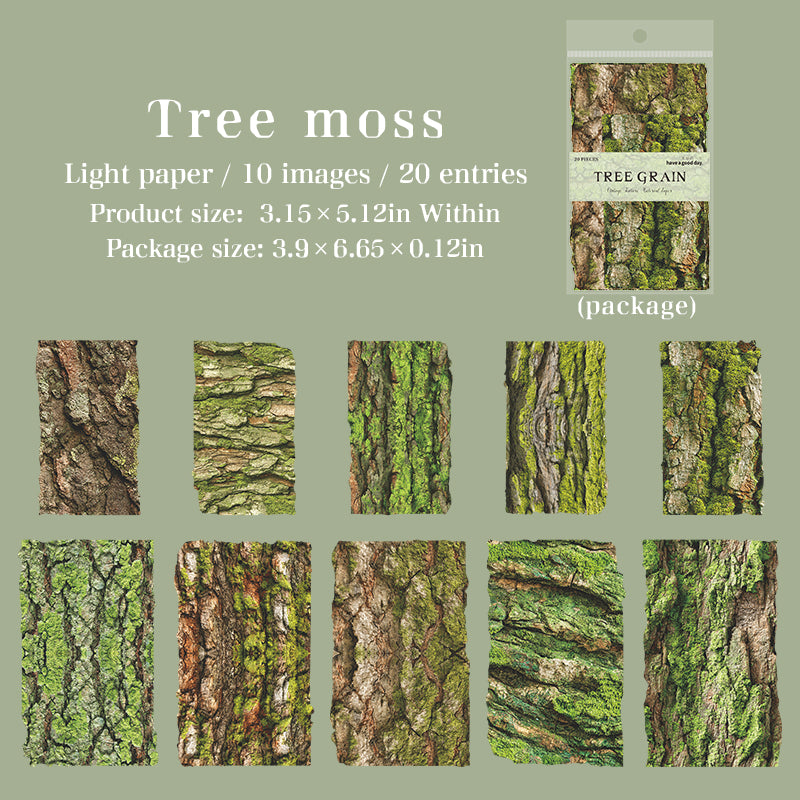 1210 Tree grain Paper -20Pcs each pack