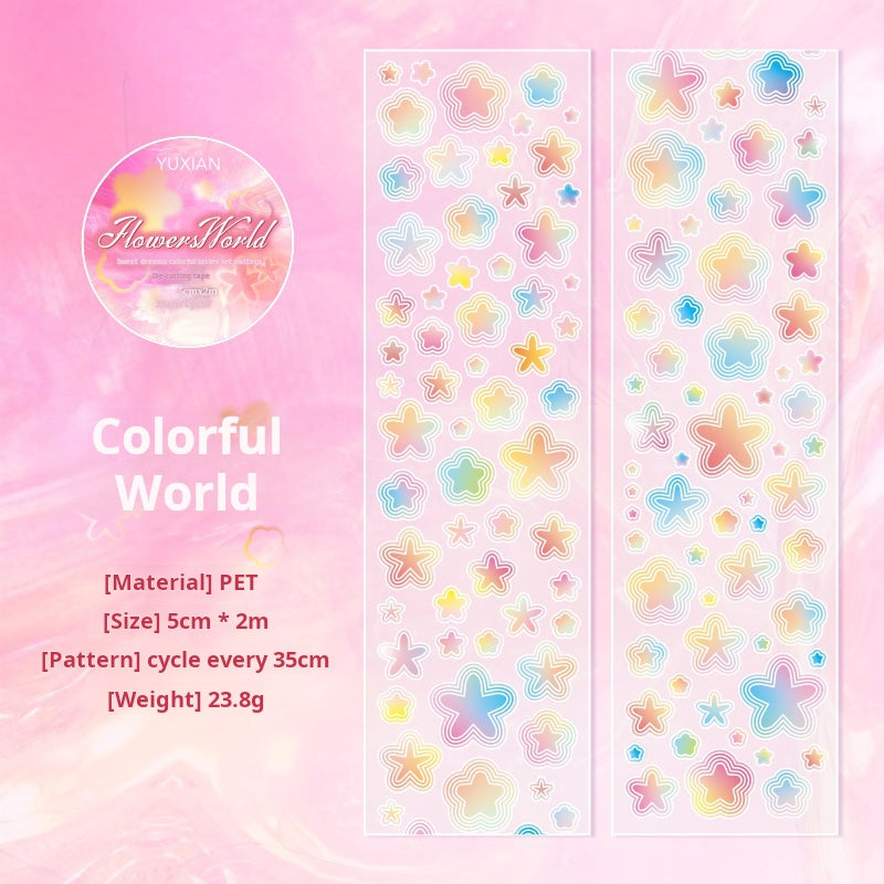 0629 Pattern PET tape *pre-cut -5cm*2M