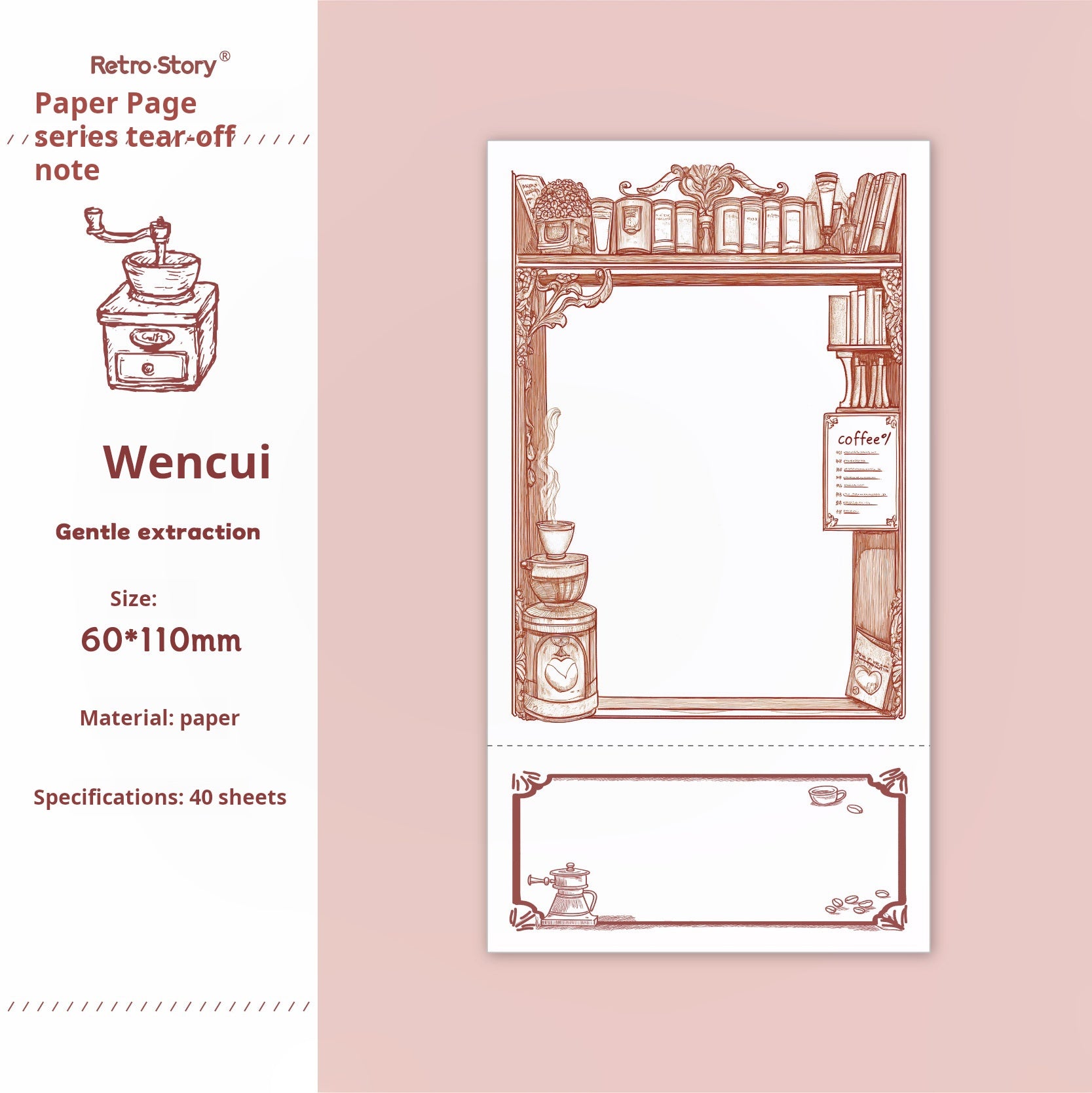 0709 Notes paper -40Pcs each pack