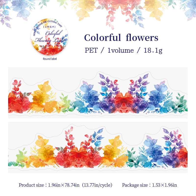 0610 Color ink PET tape *pre-cut -5CM*2M
