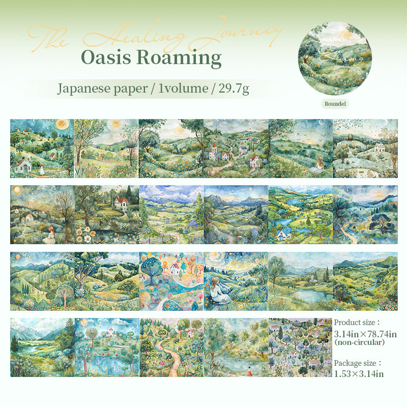 0528 Journey Scenery Washi tape - 8CM*2M