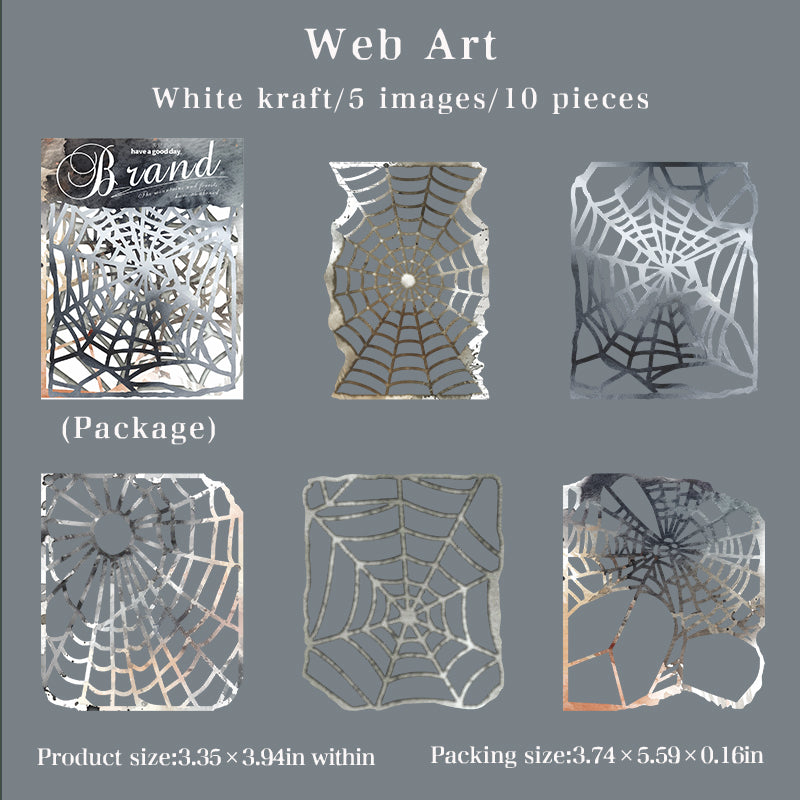 1224 Imprint Solid die cut sticker -10Pcs each pack