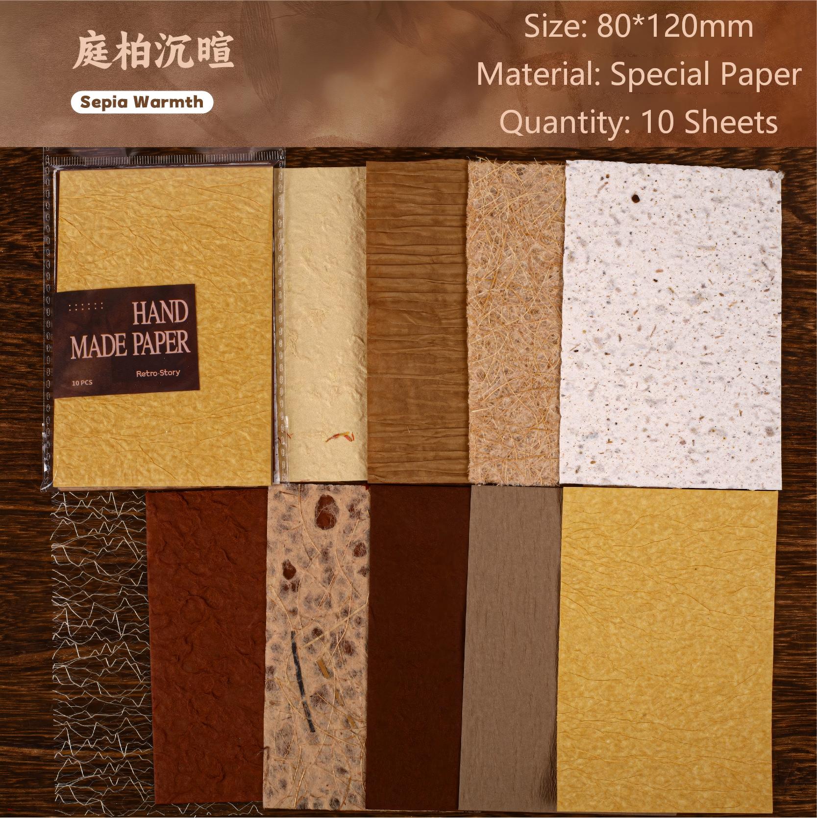 Vintage Handmade Paper -10Pcs each pack
