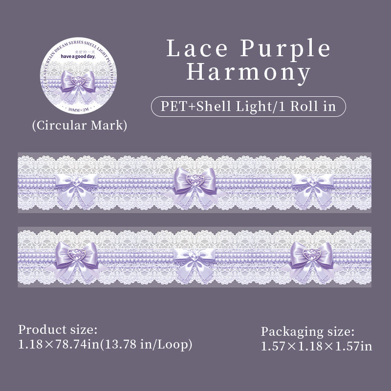 1007 Lace Bead Curtain PET tape -3cm*2m