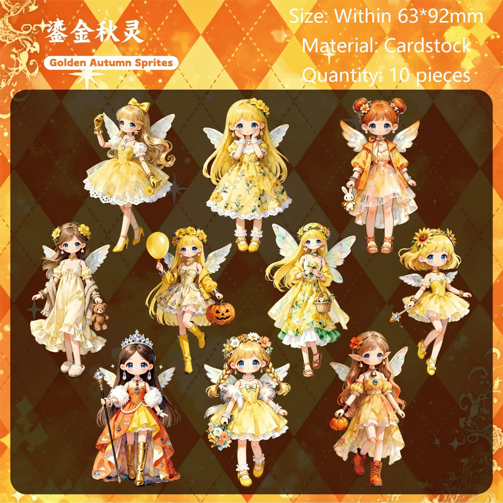Lolita Fairy Cardstock Stickers -10Pcs each pack