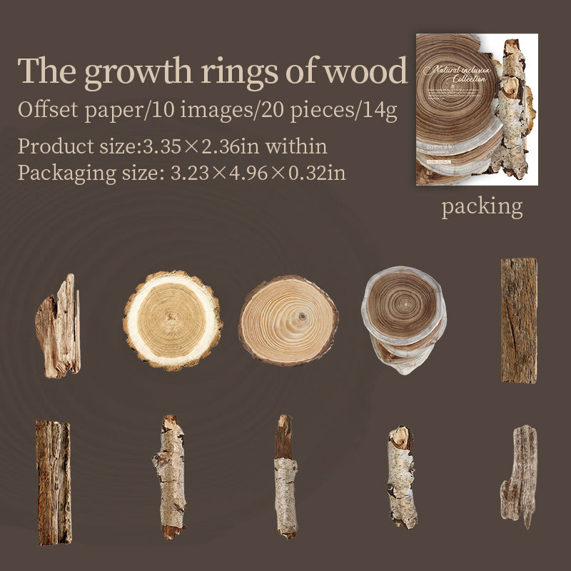 1129 Nature collection sticker -20Pcs each pack