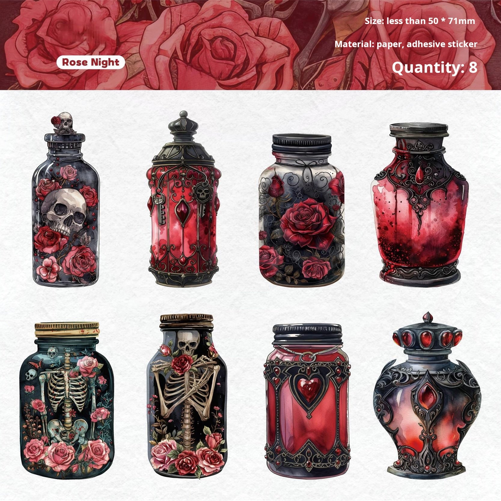 1119 Magic bottle sticker -8Pcs each pack