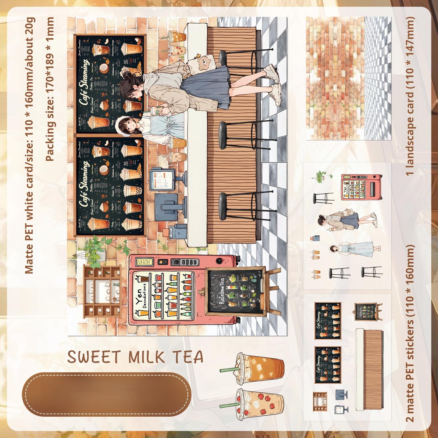 0726 Street Shop PET Sticker -3Pcs each pack