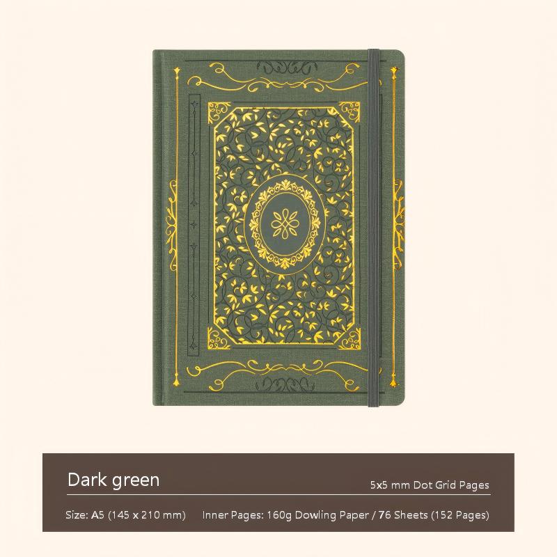 A5 Vintage Gold Foil Notebook