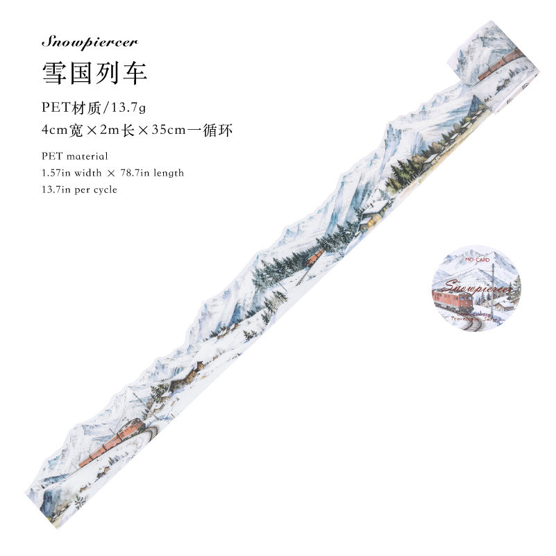 260318 Snow Country Travelogue PET Tape -4cm*2m