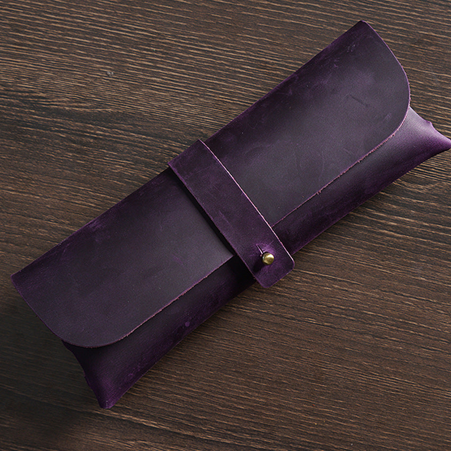 0703 Vintage Leather storage purse *There will be natural leather marks