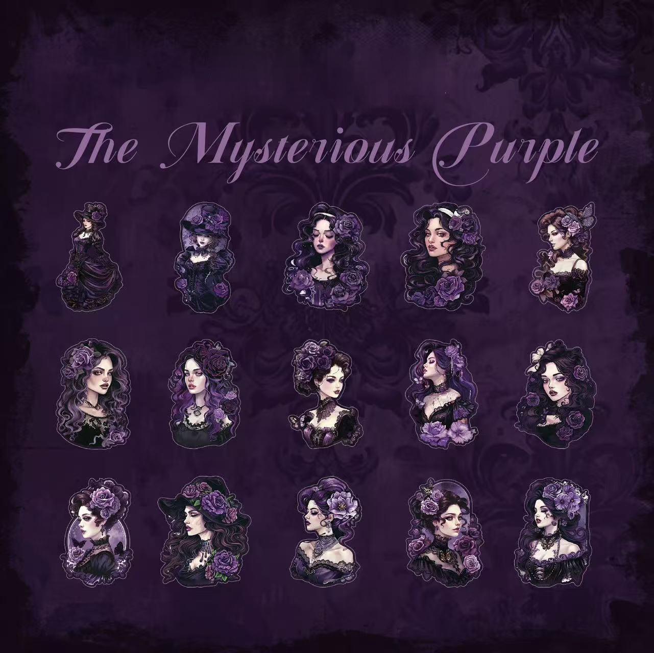 0618 Retro goth girl Sticker -30Pcs each pack