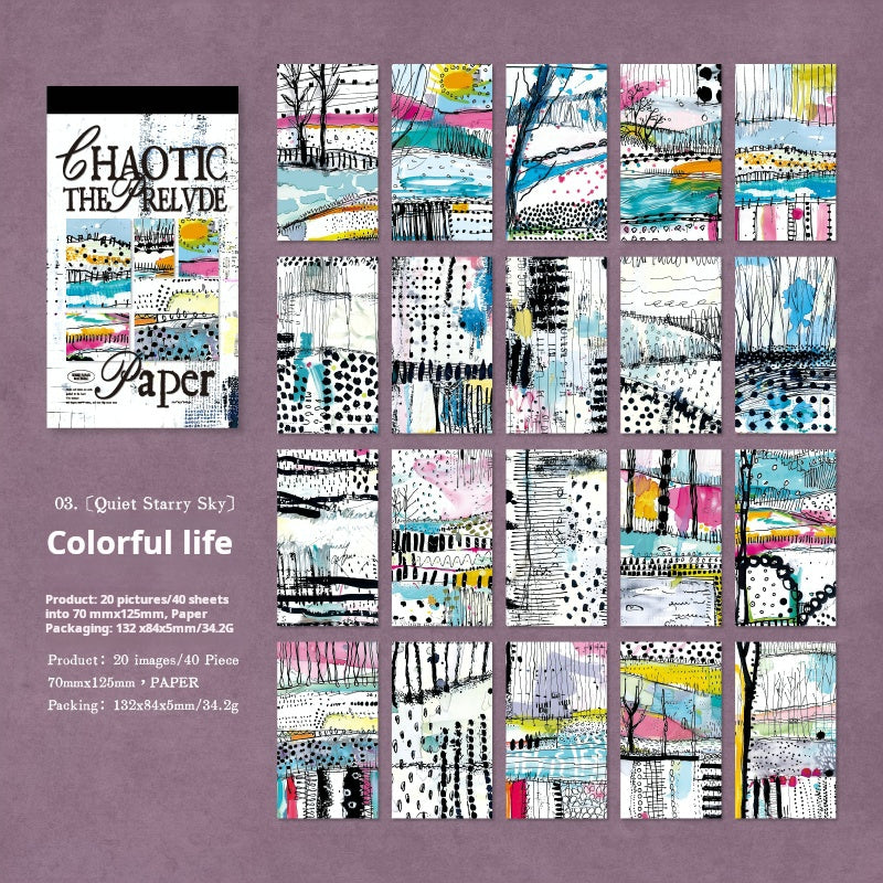 1126 Messy sticky notes paper -40Pcs each pack