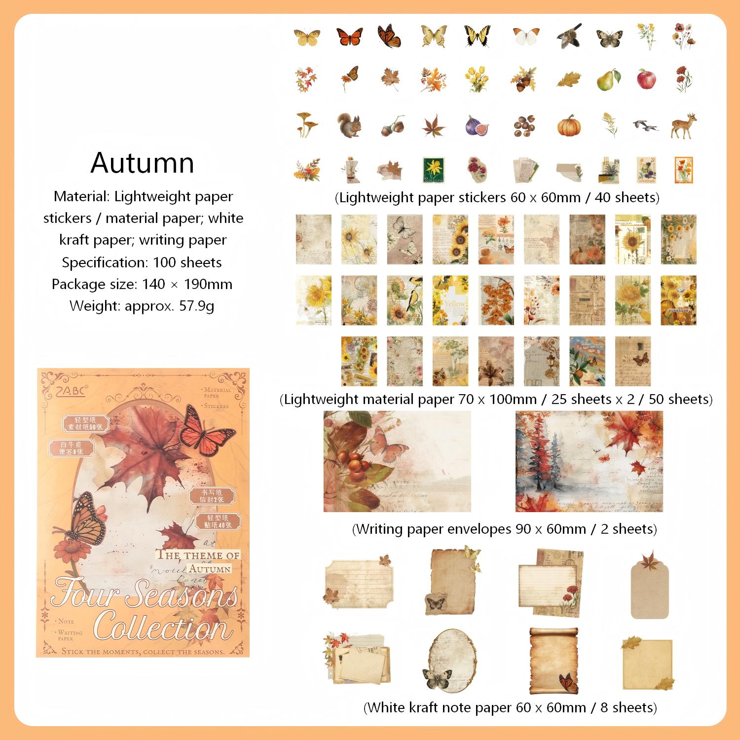 Four Seasons Collection Mix Pack -100Pcs each pack