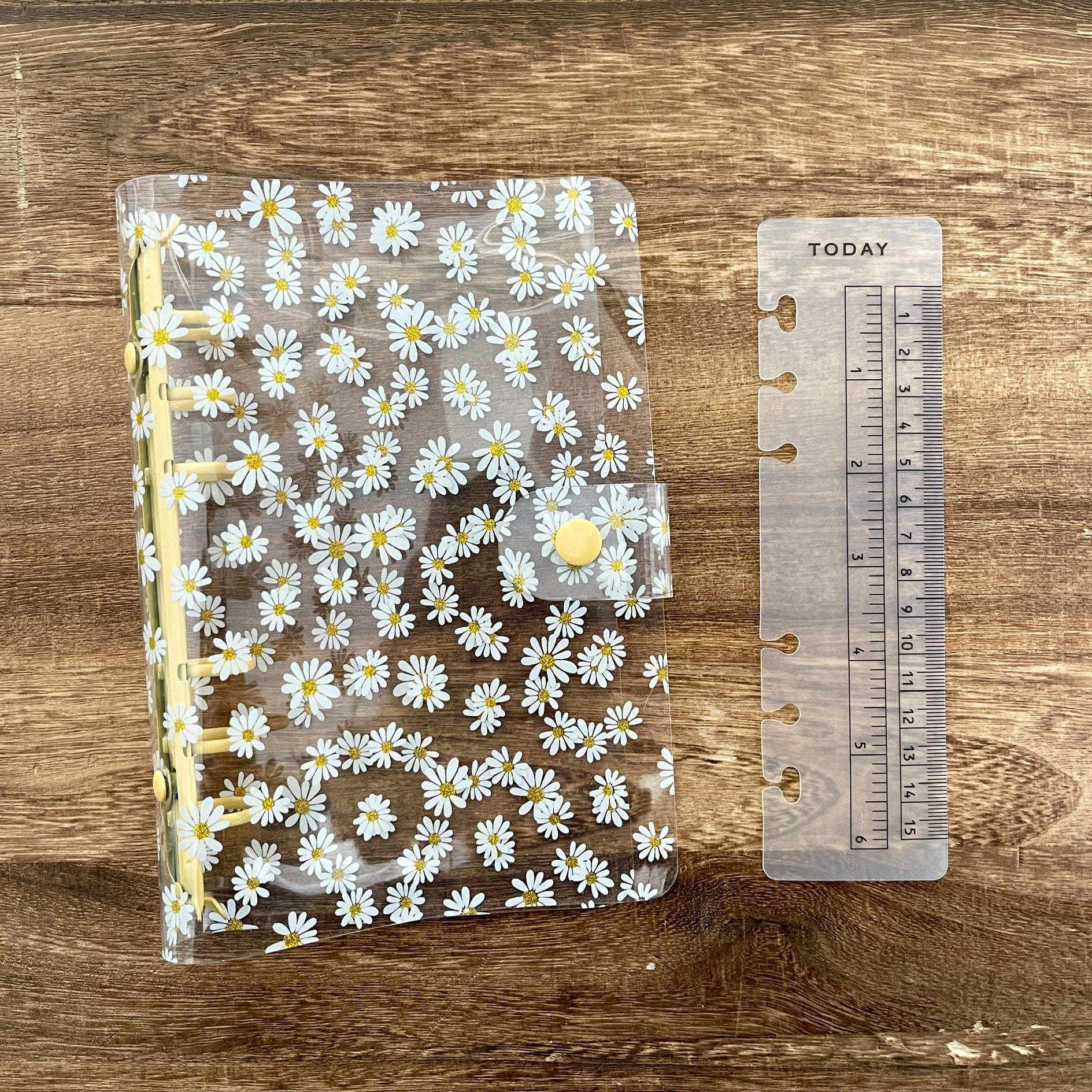 260110 A6 Clear daisy binder journal *Not include inner pages