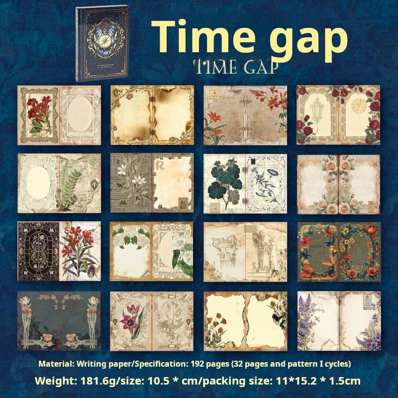 1028 Magic Notebook with Vintage Pattern Inner Page