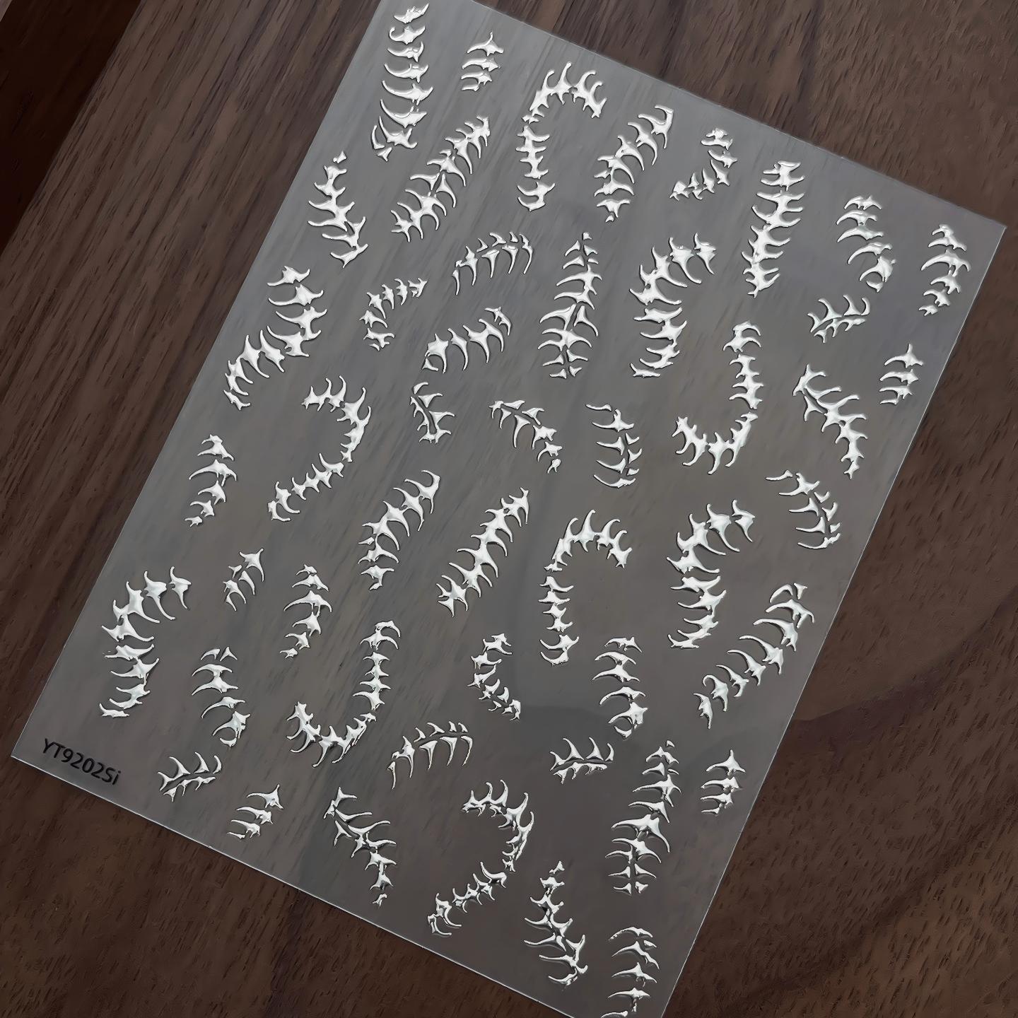 M336- Vines Embossed Mini sticker 1 Pcs
