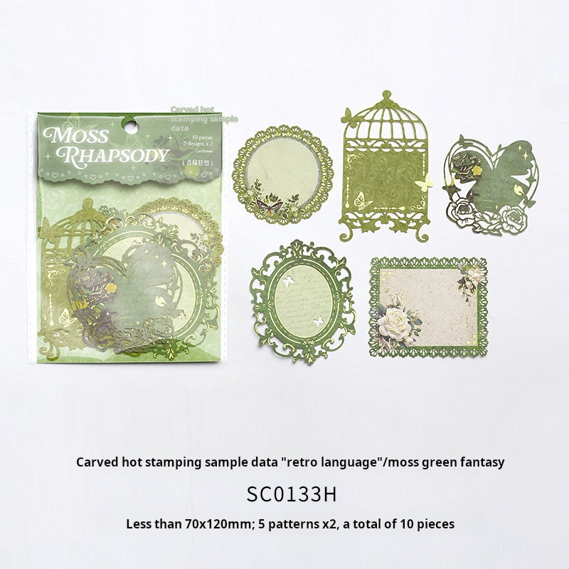 0523 Vintage romantic diecut frame paper -10Pcs each pack