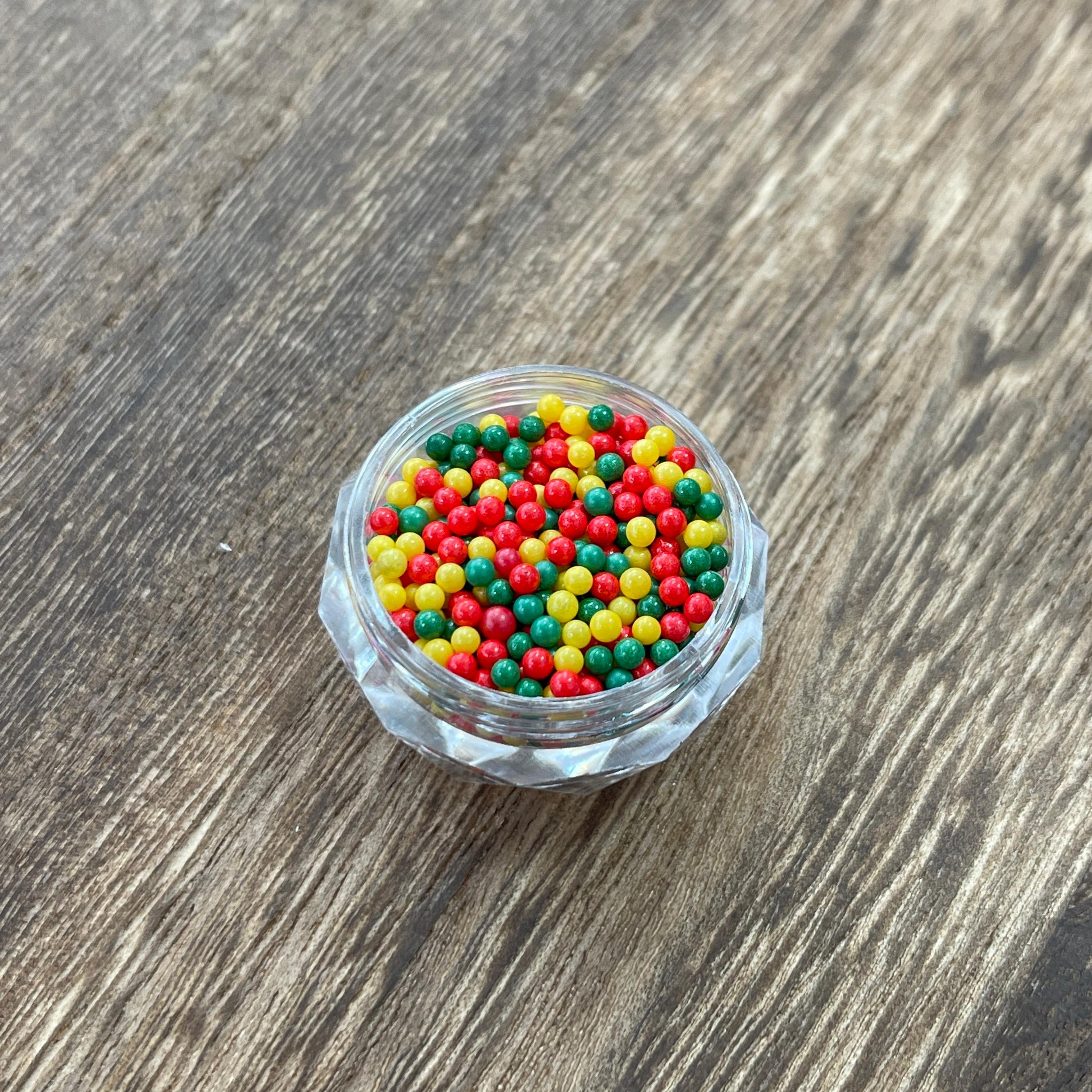0810 Mini colorful decorative beads *diameter about 2mm