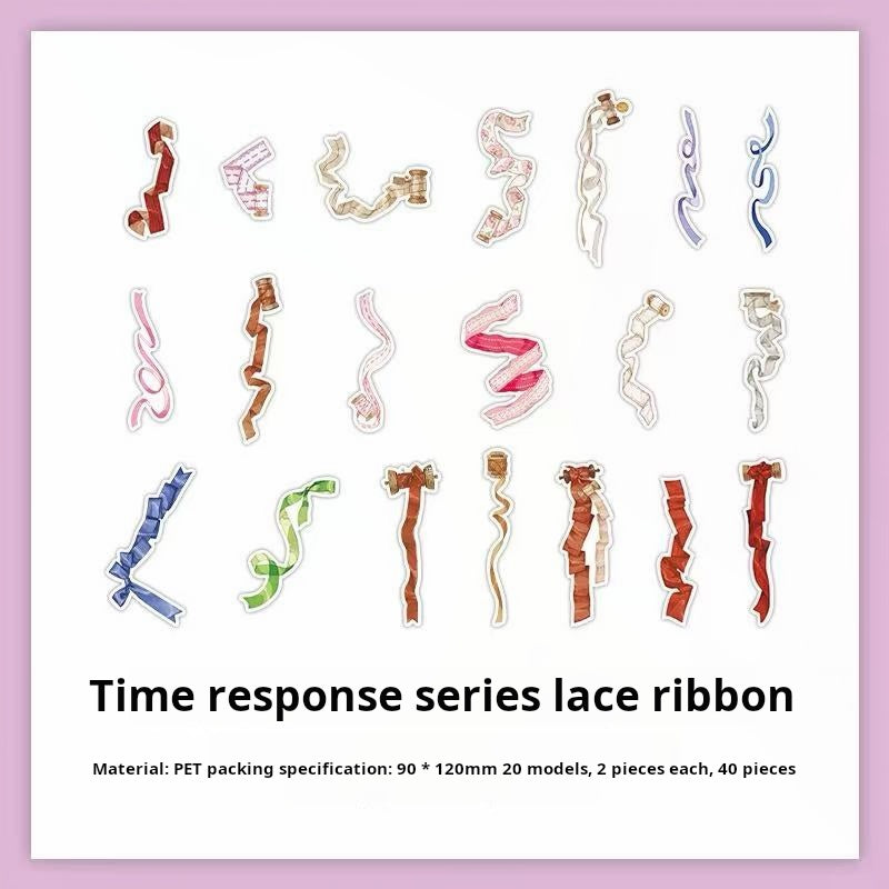 0826 Time answer PET Sticker -40Pcs each pack