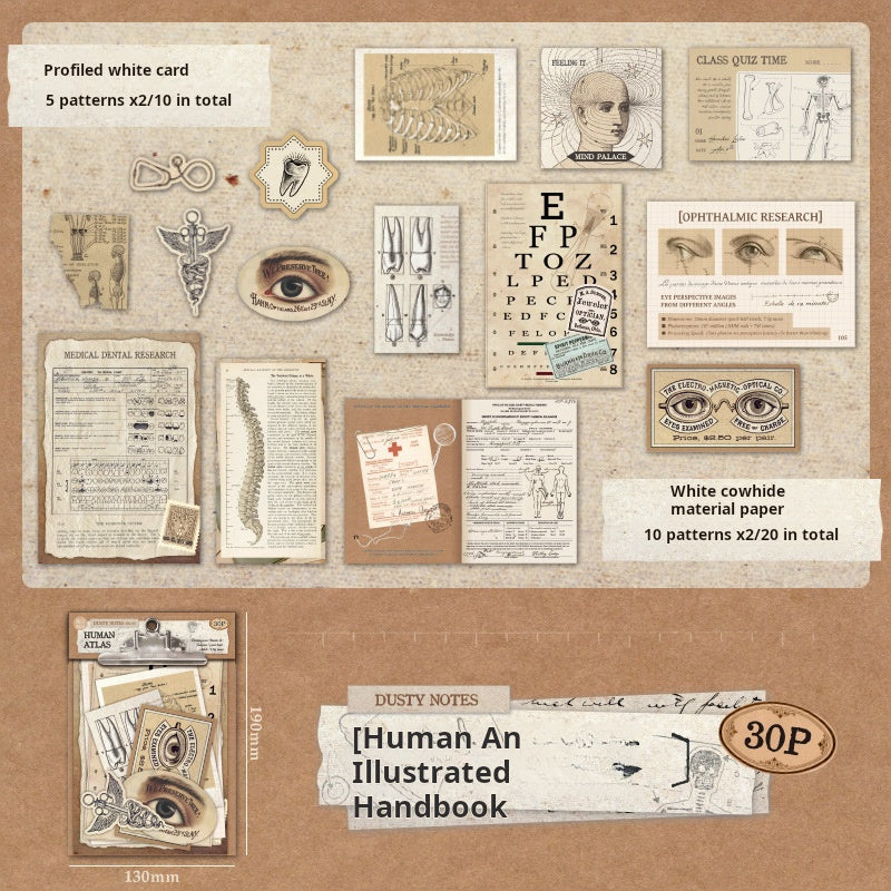 0817 Vintage paper -30Pcs each pack