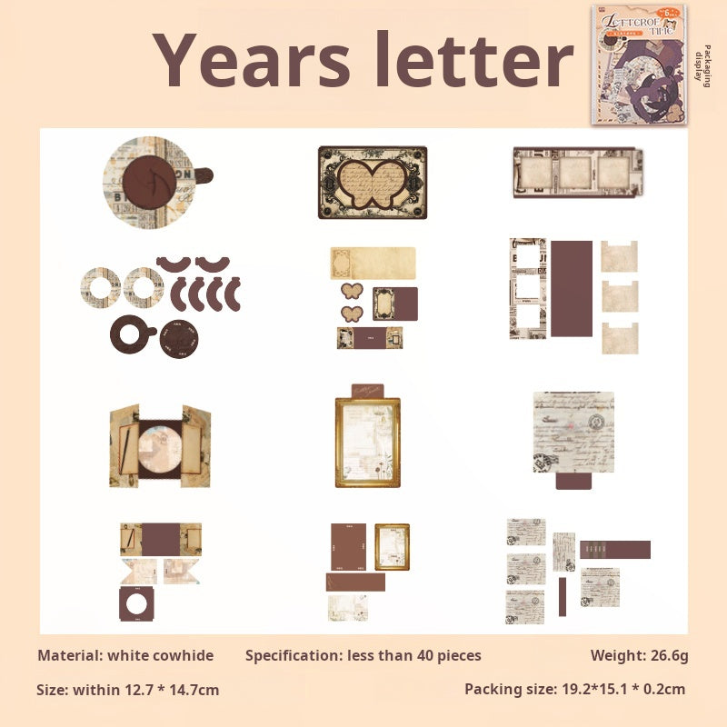 0722 Time Letterhead Solid Mixed pack -40Pcs each pack