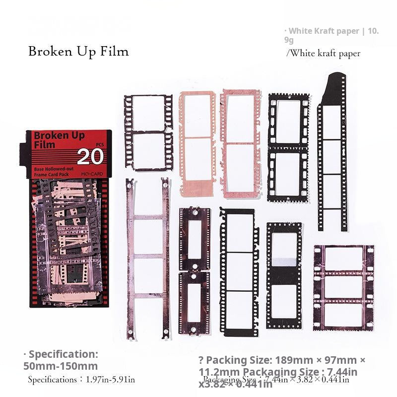 0523 Film Frame Collection Series die cut Paper -20Pcs each pack