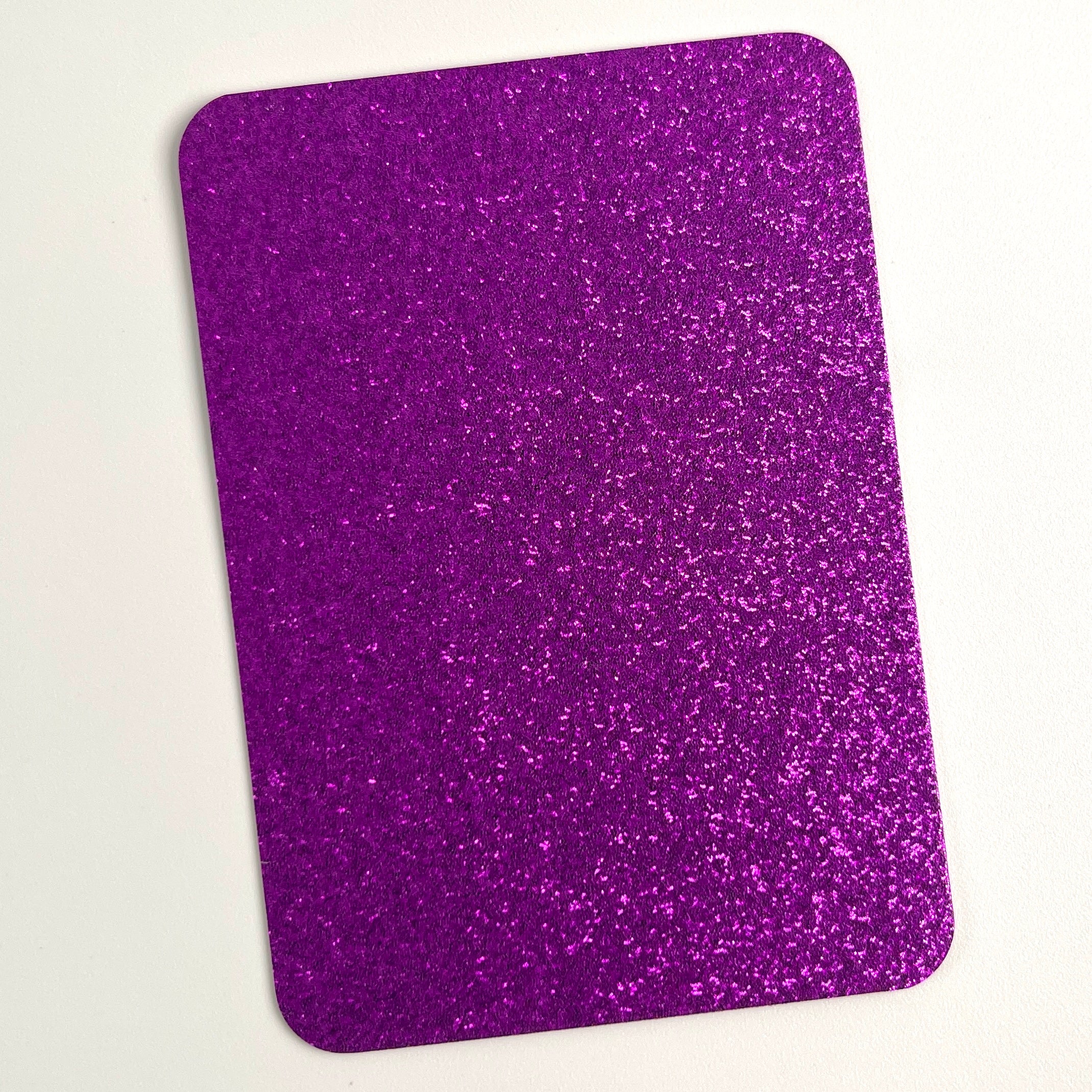 24 Colors Glitter ATC Blanks, Pre-Cut Artist Trading Cards 2.5x3.5 Inches, Rounded Corners Glitter Cardstock Base for Mixed Media, Scrapbooking, Art Swaps
