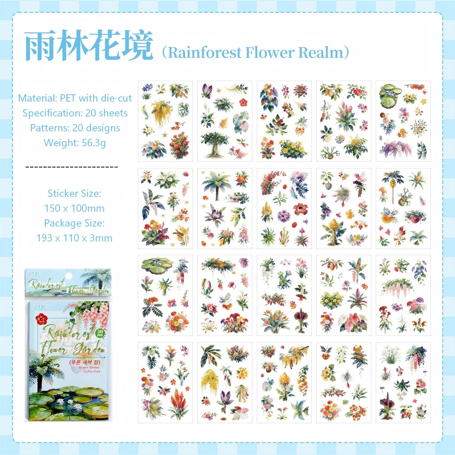 Aomori Little Collection PET Sticker Book -20Pcs each pack