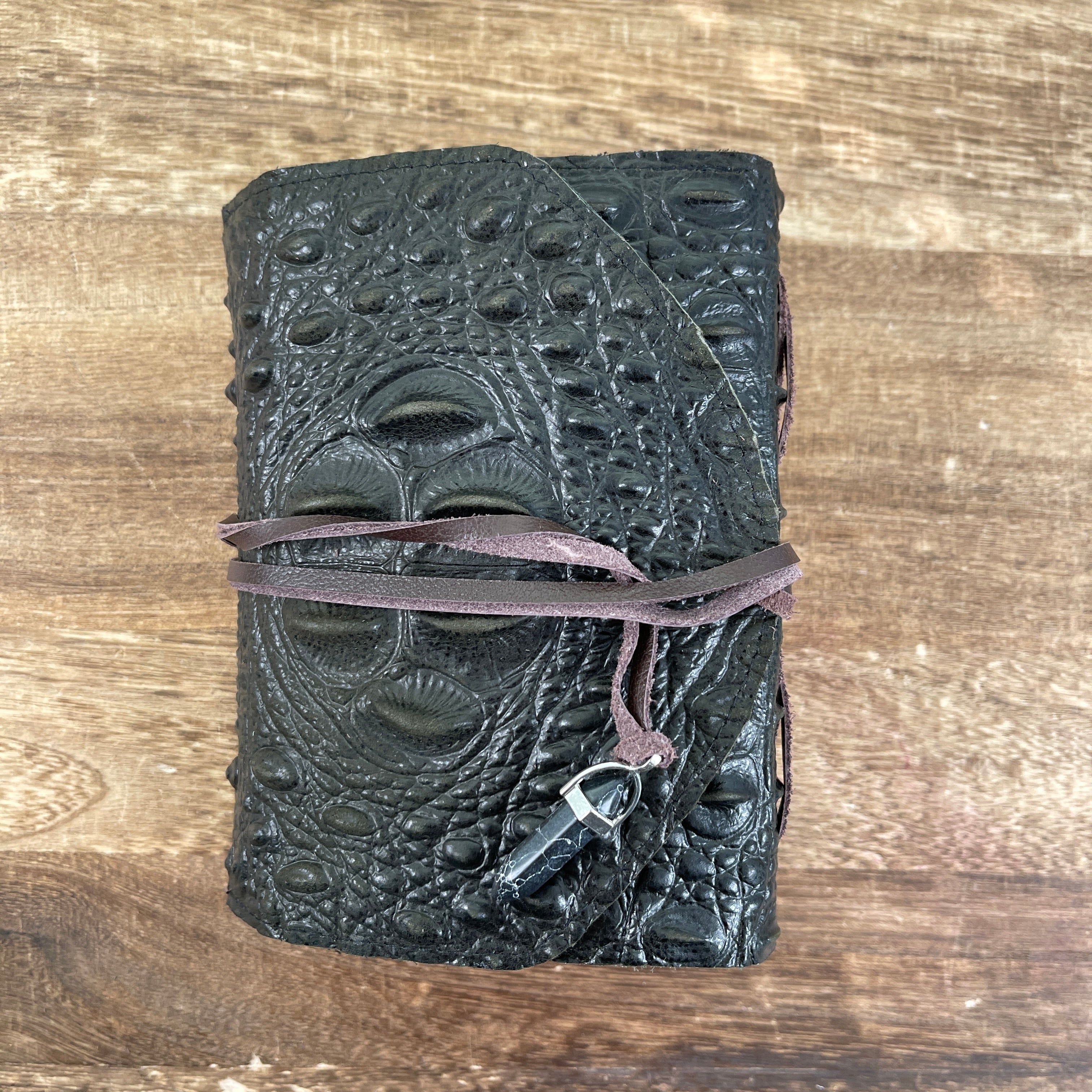 Handmade leather journal
