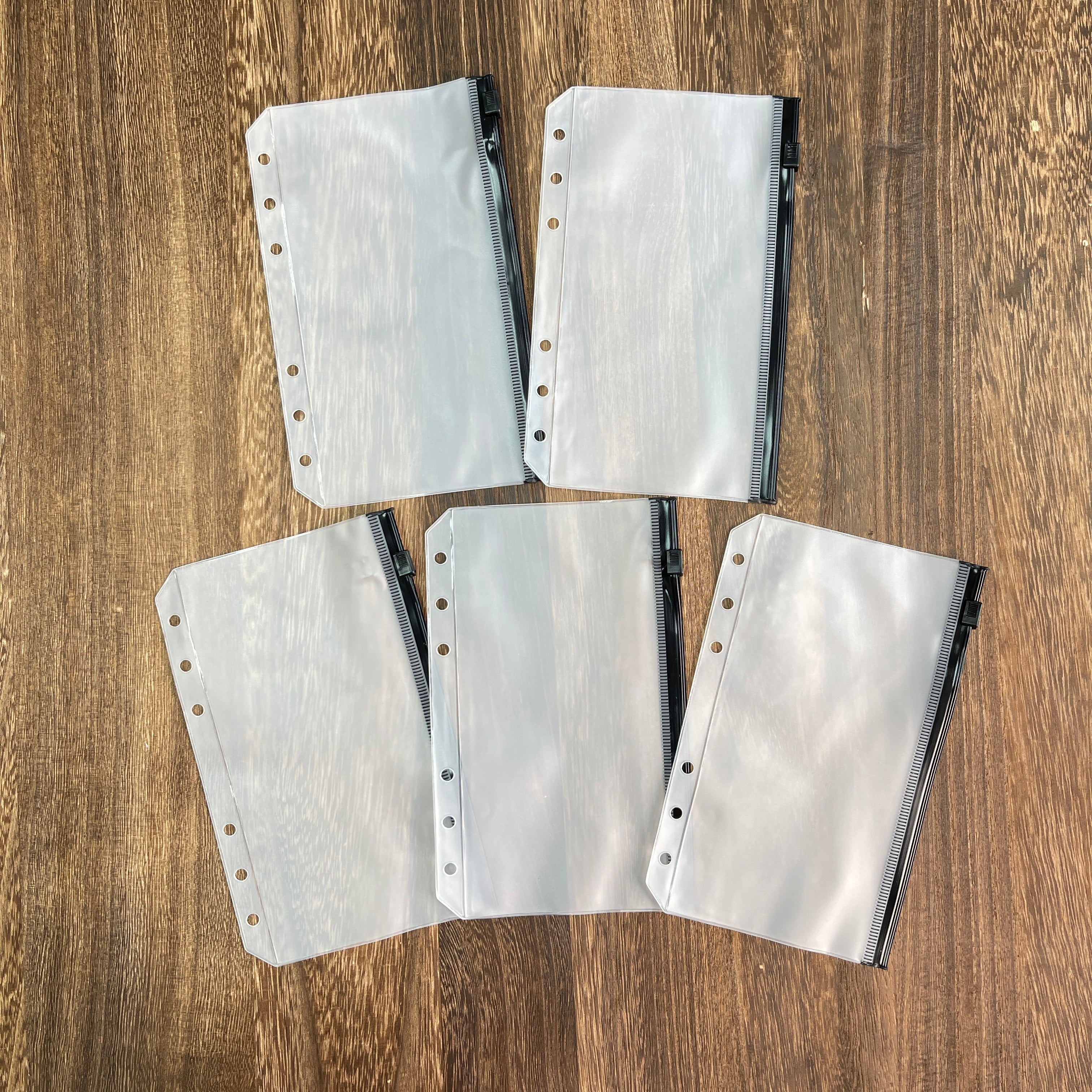 0714 A6 binder storage pocket 1 pack 5 pcs