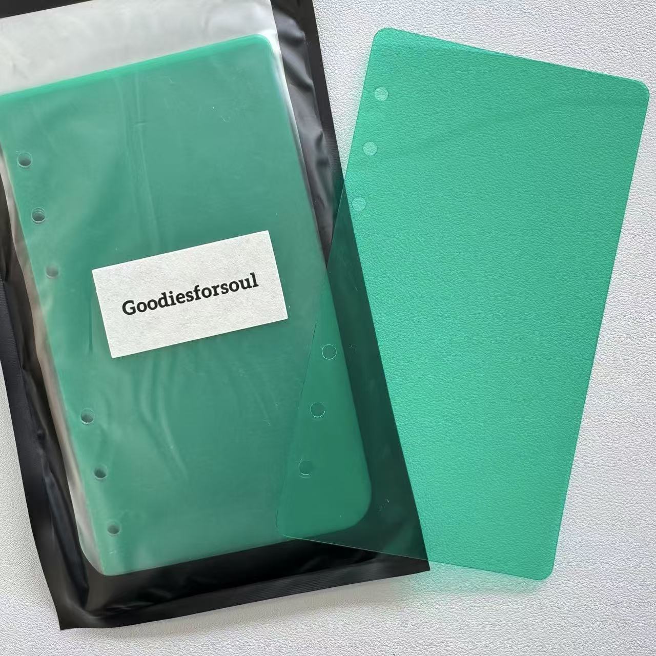 A6 colored clear plastic sheet 1 pack 20 sheets *please tear off the protective film on both sides before use