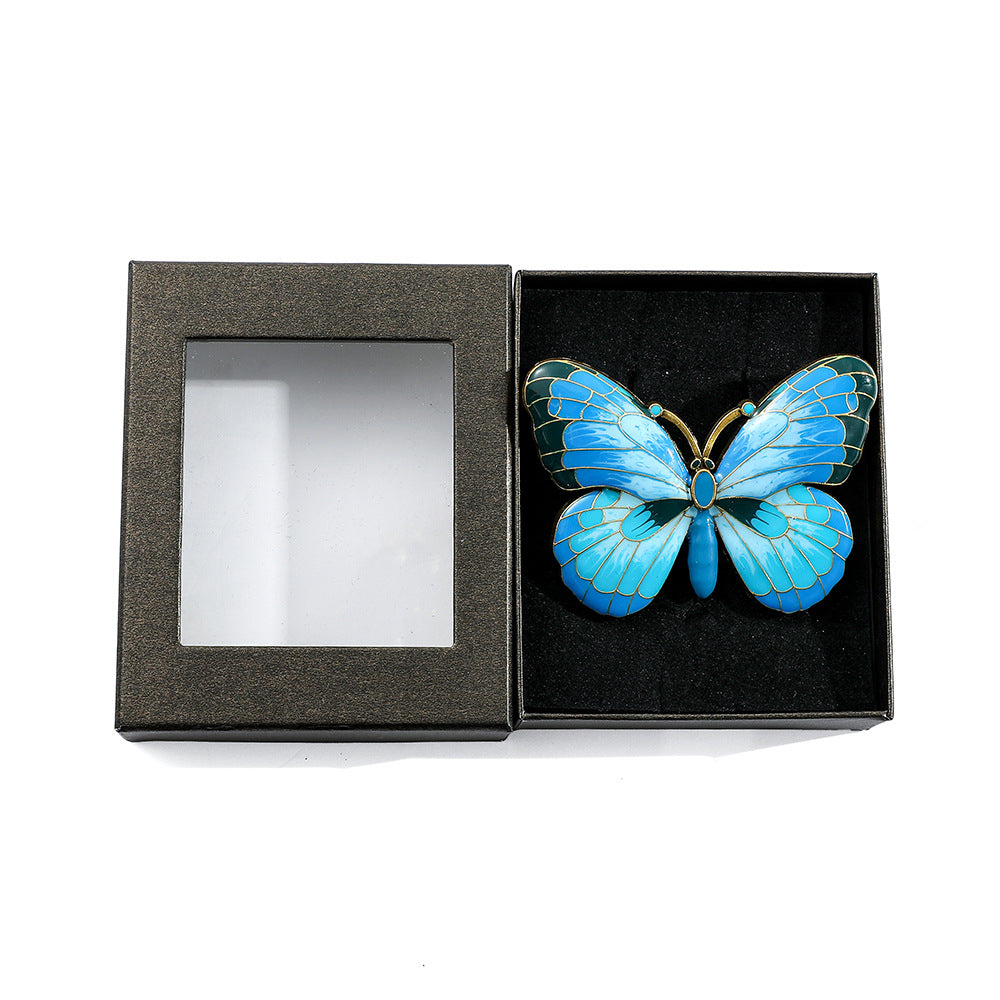 0517 Butterfly Colored glaze Bookmark