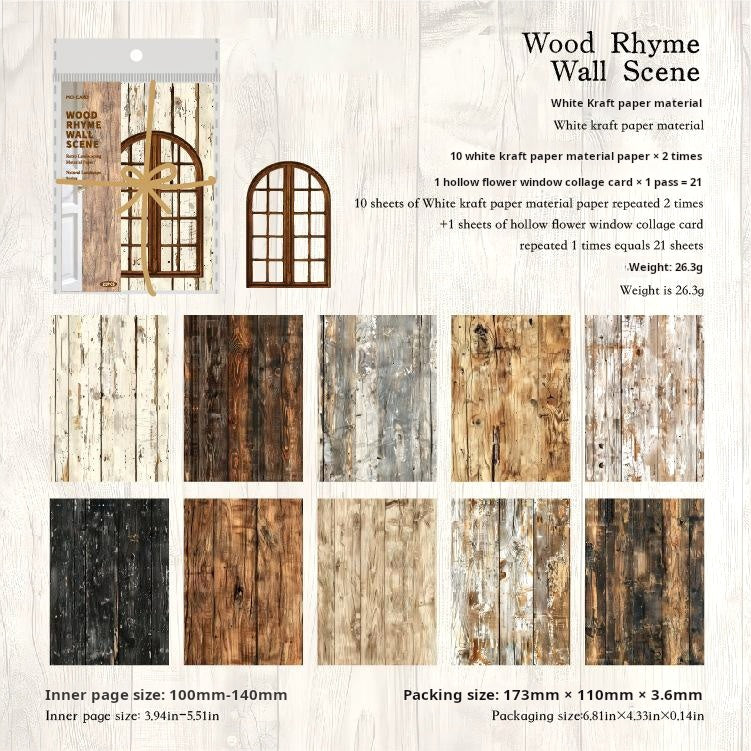 0524 Natural landscape Solid Paper -30Pcs each pack