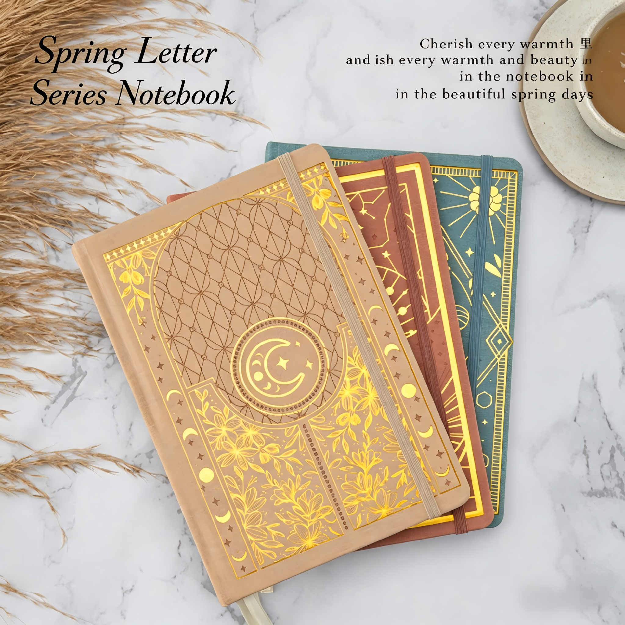 A5 Vintage Gold Foil Notebook