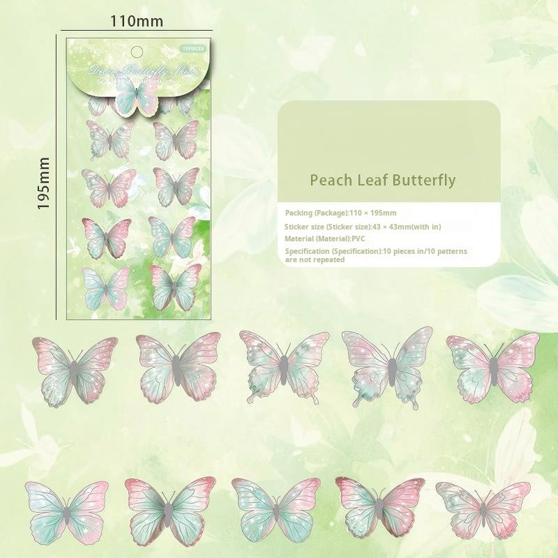 1213 3D Butterfly sticker -10Pcs each pack
