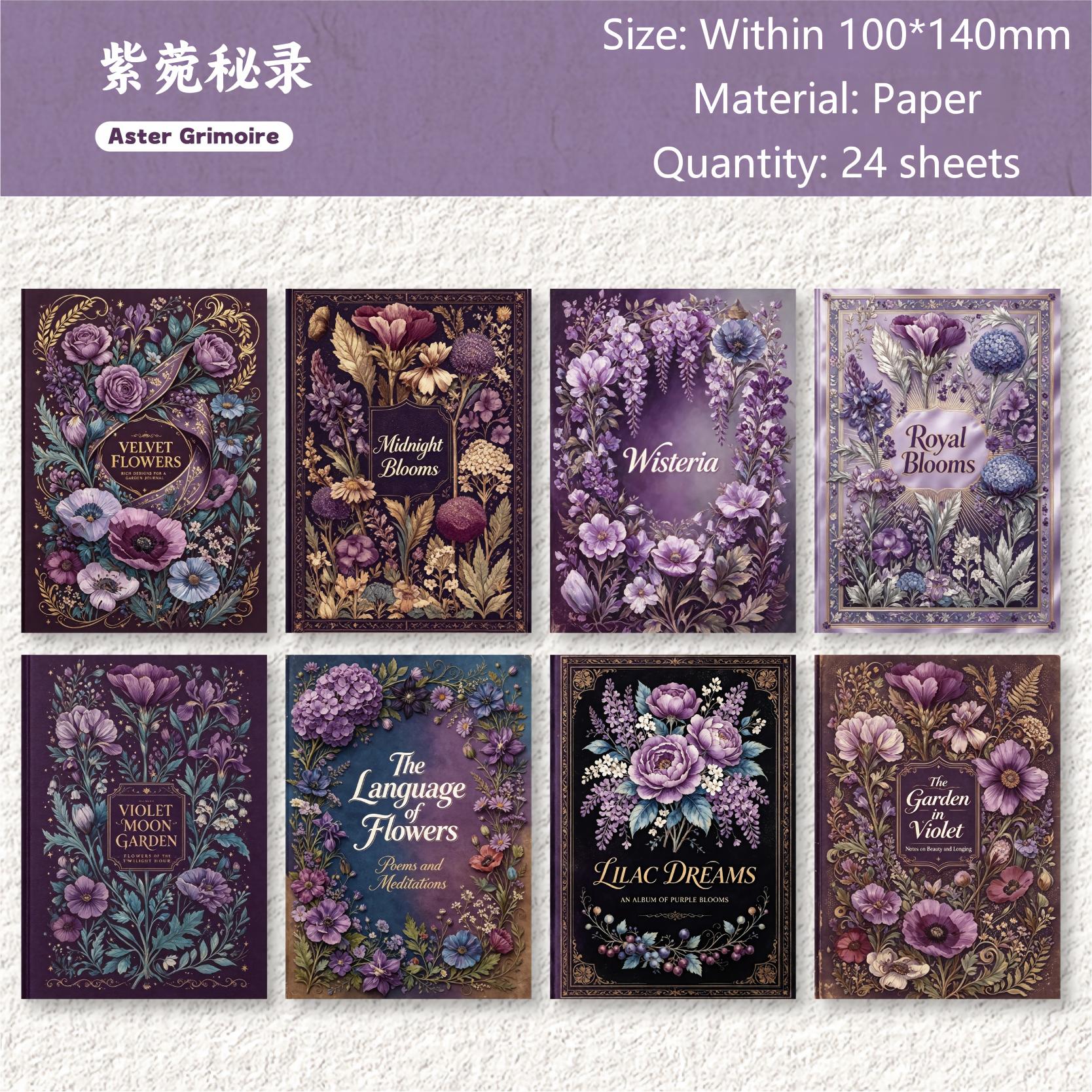 Secret Language Flower Book Paper -24Pcs each pack
