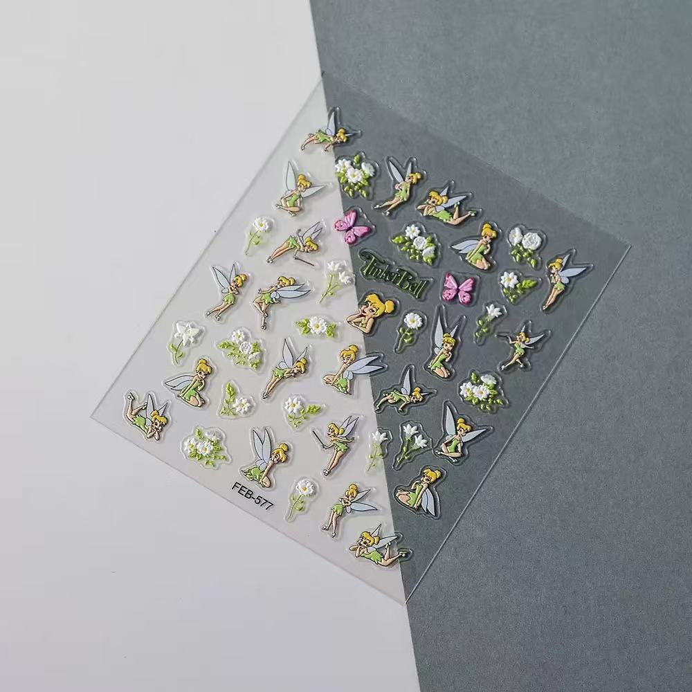 0620 M119- TinkerBell Embossed Mini sticker 1 Pcs