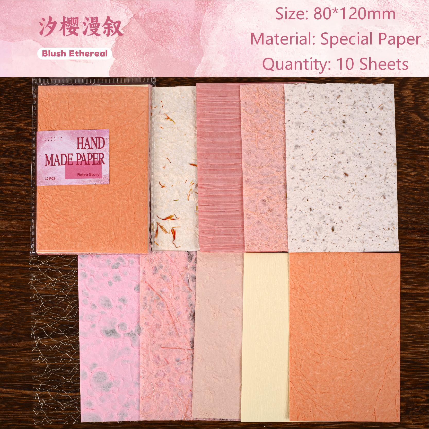 Vintage Handmade Paper -10Pcs each pack