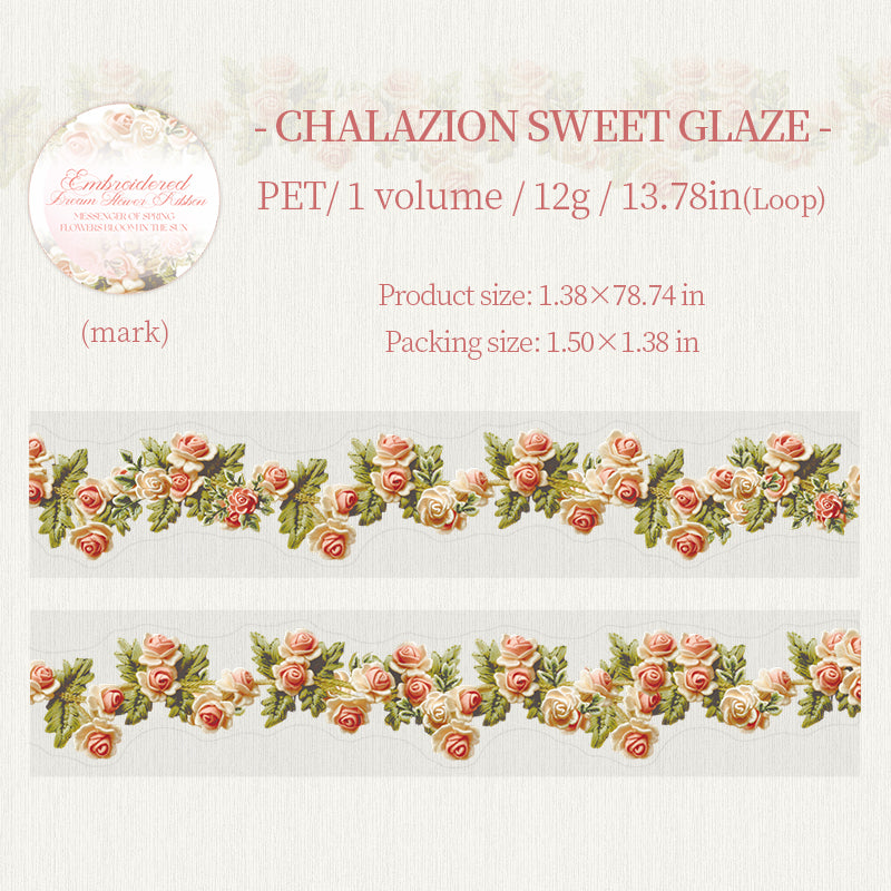 0622 Flowers PET tape 3.5cm*2M
