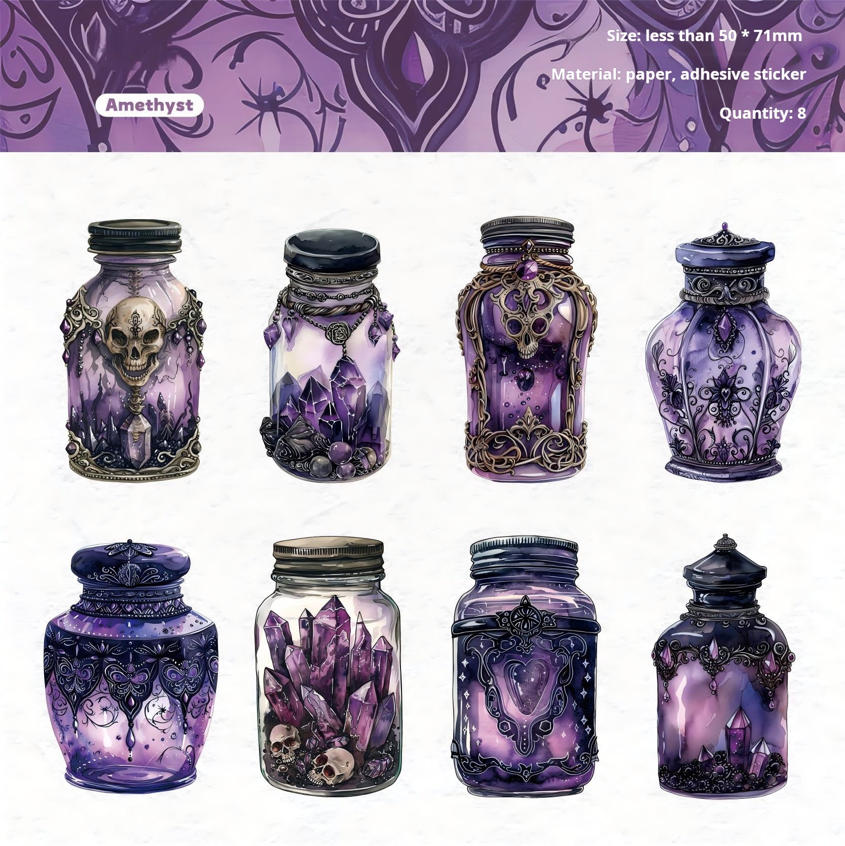 1119 Magic bottle sticker -8Pcs each pack