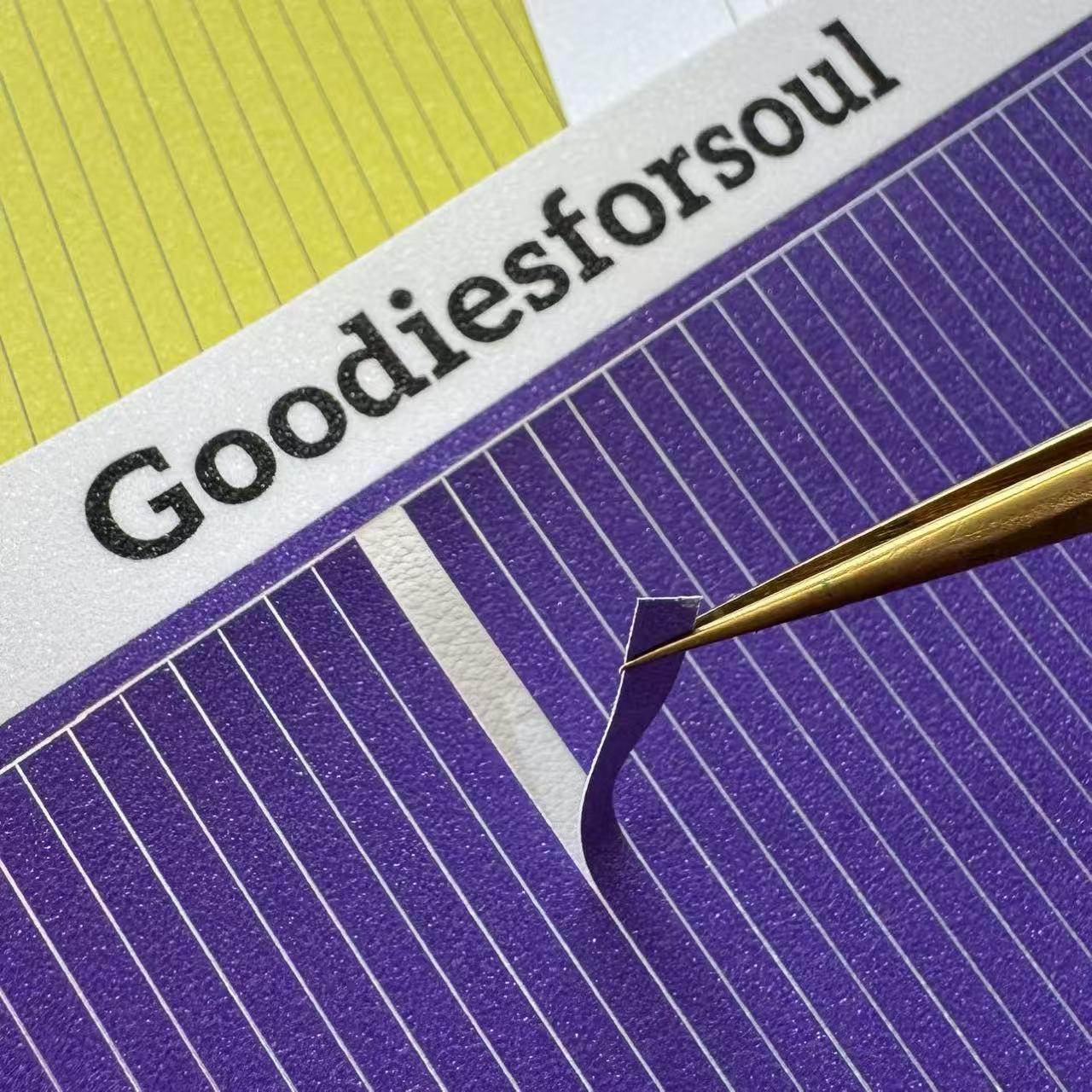 Glitter strip stickers 12 sheets 1 pack, 12 colors, A5 size