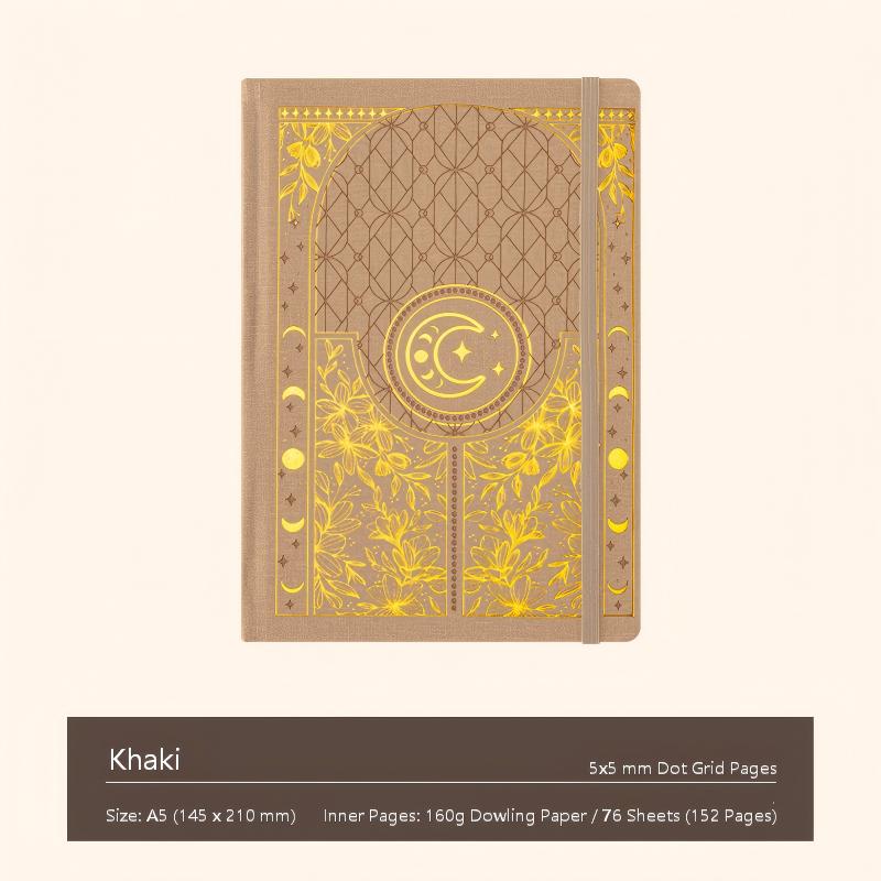 A5 Vintage Gold Foil Notebook