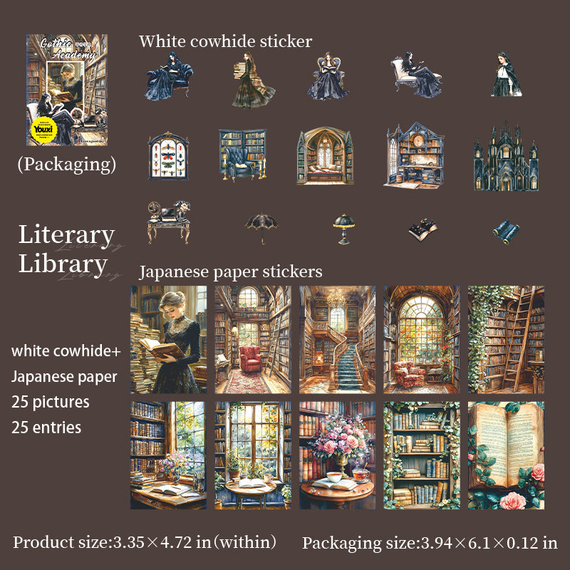 0630 Gothic Academy Solid & Washi Mixed pack -25Pcs each pack