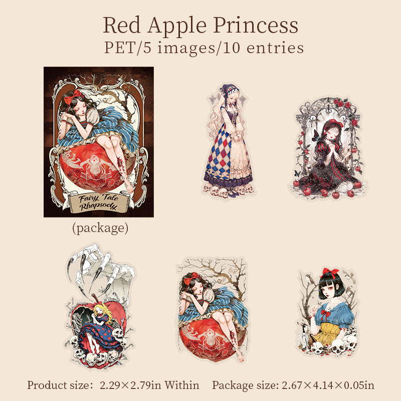 Fairy Tale Rhapsody PET Stickers -20Pcs each pack